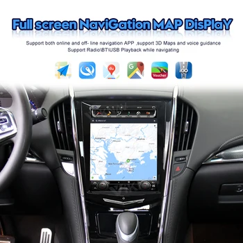 Android Multimediálny Prehrávač autorádia Pre Cadillac ATS XTS CTS SRX 2013 -2017 Bezdrôtový Carplay GPS Navigácie 360 Zobraziť Plug&Play