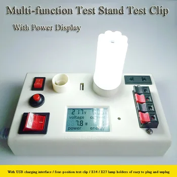 LED Test Zásuvky Test Klipy Žiarovky vystavovacie Stojany Klipy Multifunkčné Svetlo Testovacie Súpravy S vypínačom