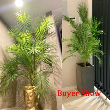 Tropické Rastliny 80-125 Cm Veľké Umelé Palmové Ratolesti, Podlahy Falošné Monstera Plastové Palmové Listy Domov Záhrada Svadobné Dekorácie