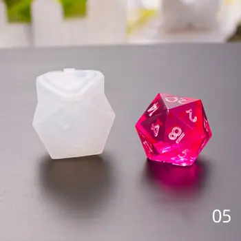 11 Ks/sada 3D Kocky Tvar Silikónové Formy Šperky Crystal Epoxidové Živice Formy Dosková Hra Kocky Nastaviť Čo Nástroj