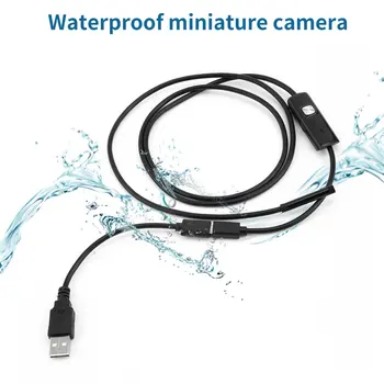 6 LED 1/1.5/2/3.5/5 M 5,5 mm Endoskopu Kamera HD USB Endoskop S Mäkké Kábel Nepremokavé Inšpekcie Borescope pre Android PC