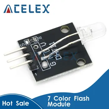Sedem farieb Automatické Blikajúce LED Modul 7 Farieb Flash Modul Pre Arduino