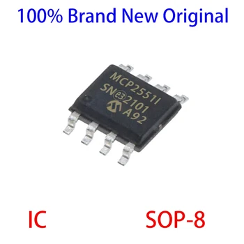 MCP2551-I/SN MCP MCP2551 MCP2551-I IC MÔŽE vysielač ovládač SOP-8 Zbrusu Nový, Originálny
