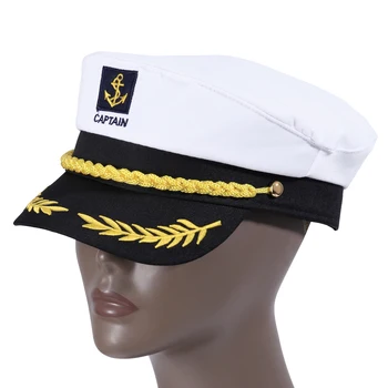 2022 Hot Dospelých Yacht Vojenské Čiapky Loď Kapitána Lode Námornícky Kapitán Kostým Klobúk Nastaviteľné Spp Navy Marine Admirál pre Mužov, Ženy