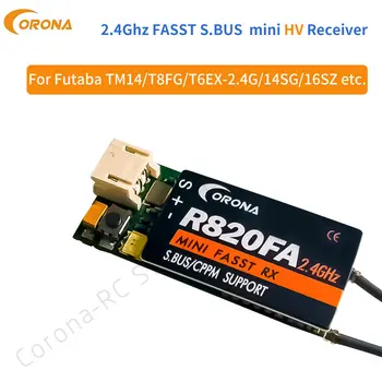 Corona R820FA R820SF R8FA R14FA 2.4 Ghz FUTABA FASST Kompatibilný Prijímač 10C 12FG 14SG 16SZ 16SG 18SZ Pre RC model lietadlo