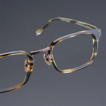 Japonský Okuliare GMS820 Retro Okuliare, Rám Slávnej Značky Dizajn Vysoko Kvalitného Titánu Rámu Okuliarov Námestie Muža Okuliare