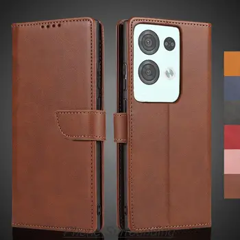 Peňaženka Flip Cover Kožené puzdro pre OPPO Reno 8 Pro 5G 6.7
