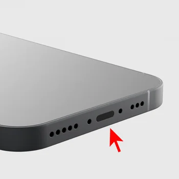 6pcs Anti-stratil Prachu Plug Oblek pre Apple IPhone 14 13 12 11 Samsung Nabíjací Port Chránič USB Typ-C Silikónový Kryt Dustplugs