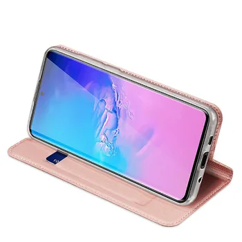 Puzdro Pre Samsung Galaxy S21 S20 FE S10 S9 S8 Plus S7 Okraji Poznámka 20 Ulrta 10 Lite S 9 S10E Magnetické Tenké Kožené Flip Knihy Prípade