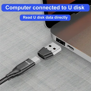 USB OTG Mužského Typu C Ženské Adaptér Prevodník USB Typu C, Kábel, Adaptér Konektor Pre Macbook Samsung S21 Xiao Údaje Nabíjačky