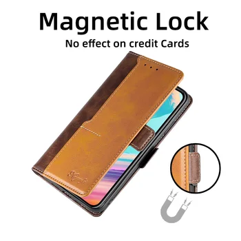 Magnetické Flip puzdro pre Samsung Galaxy S22 S10e s rezacím zariadením S10 5G Plus Lite S21 S20 FE Ultra S20 Fan Edition Kožené Peňaženky Telefón Knižné