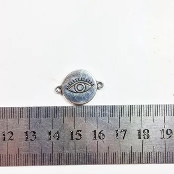 Eruifa 10pcs16mm Pekné Oko Konektor zliatiny Zinku Kúzlo Wholesales náhrdelník,náušnice náramok šperky DIY handmade 2 farba