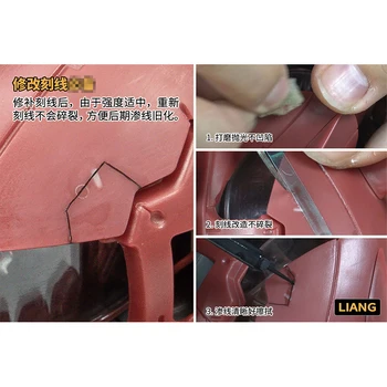 LIANG 0514 Zvetrávaním&Dodávateľov Série Fotosenzitívne Modelovanie Tmel(30ml) pre Gundam Vojenské Model Rezbárstvo Line Repair