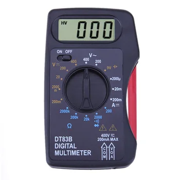 Prenosný Digitálny Multimeter Mini Pocket Ammeter Voltmeter Ohm Meter