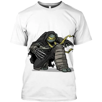 Nové Teenage Mutant Ninja Turtles Klaun Joker Funny T-shirt Pre Dievčatá Chlapci Zábavnej 3D Anime Stephen King je To, že Deti Oversiz Topy