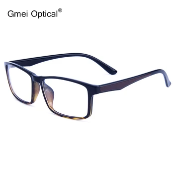 Gmei Optické Obdĺžnikové Ultralight TR90 Podnikania Muži Okuliare, Rám Predpis Okuliare Rámy Žien na Plný Rim Okuliare G6087