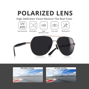 AOFLY Originálny Dizajn Vintage Polarizované slnečné Okuliare Mužov Značky Letecké Slnečné okuliare Jazdy Odtiene Pre Mužov Okuliare Príslušenstvo