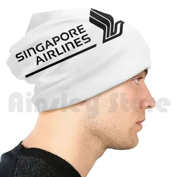 Singapur Čiapky Pletený Hat Hip Hop Singapur Letecké Prúdové Lietadlo, Pilot Kapitán Pruhy Dýchacích Ciest Boeing Airbus