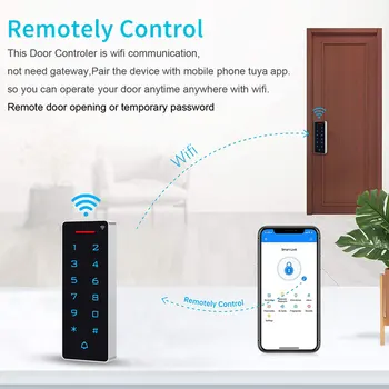 Wifi Remote Otvorte Ovládací Rfid Zámok Smart Brány, Access Control Vodotesný Magnetický Zámok Tuya Mobilné APLIKÁCIE
