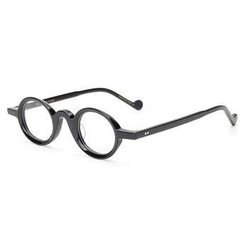 Vintage Acetát okuliare rám štýl znakov Jedinečný dizajn klasickej kolo/štvorcových Malé okuliare ženy, mužov, originálne krabice prípade