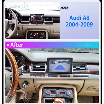 Auto Rádia Pre Audi A8 A8L D4 2004-2012Video Hráčov S Obrazovke Bluetooth 2Din Android GPS Stereo Prijímač Automobilových Multimediálnych