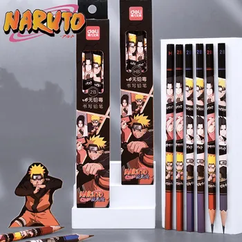 8pcs/box Naruto Anime Papiernictvo Uzumaki Naruto Ceruzka 2B/HB Ceruzka Kawaii Školské potreby Študentov kancelárske potreby Detí Dary