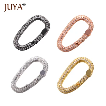 Juya Trendy Zirconia Spony pre Šperky, Prívesky, Takže DIY Luxusné Šperky Handmade Náramok, Náhrdelník Charms Veľkoobchodné Dodávky