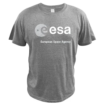 Európska Vesmírna Agentúra ESA Odtlačkov prstov Logo T-Shirt Medzinárodnej Vesmírnej Prieskumné Organizácie Mužov Bežné Tee Top