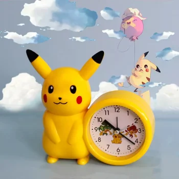 Nové Pokémon Pikachu Kawaii Pohyblivý Obrázok Ozdoby Anime, Komiksu, Hračky, detský Budík Študenti Musia Mať Narodeninám