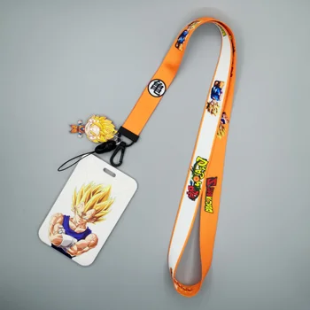 Anime Dragon Ball Anime Obrázok Goku Vegeta Pvc Karty Študent Areáli Karty Visí Na Krku Taška Držiteľa Karty Ozdobná Šnúrka Na Uniforme Id Karty Kryt Hračky