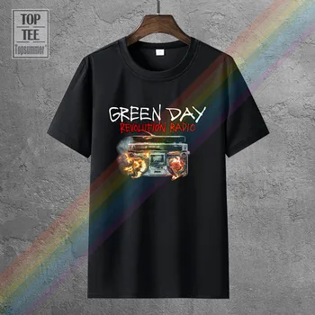 Zelený Deň Revolúcie Rádio Kryt T Shirt Nové