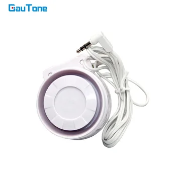 GauTone Drôtová Siréna Reproduktor 3,5 mm jack pre Bezdrôtový GSM Alarm Systém Home Security PG103 PG107 PG105 PG106