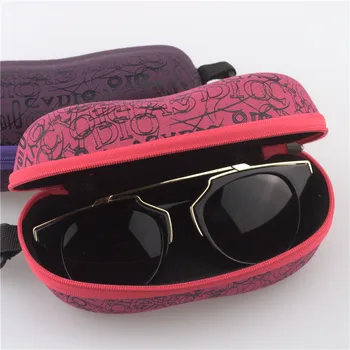Nové Módne Zips, Háčik EVA List Pevného Okuliare slnečné Okuliare Box Prípade Pre Ženy Cestovanie Slnečné Okuliare Ochrana Nádoby Držiak