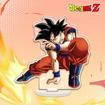 Dragon Ball anime akrylový stojan Super Saiyan Vegeta IV Son Goku znaky anime Comic Výstava Ornament deti hračky Darček