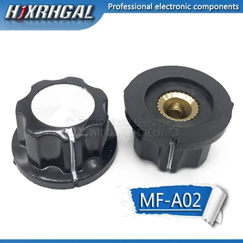 10pcs Klobúk MF-A02 potenciometer gombík WH118/WX050 bakelite gombík medené jadro, vnútorné diery, 6mm hjxrhgal