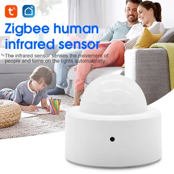 Tenky Tuya Zigbee Ľudských Pohybové Čidlo Smart Home PIR Snímač Pohybu Detektor Smart Security Živote Pracuje S Alexa Domovská stránka Google