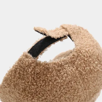 Pánske dámske Zimné Teplé šiltovky ovčej vlny Dizajn Značky muži Ženy Čiapky Vlnené Zime Jar Baseball Cap