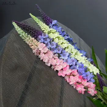 SunMade Jedného Kmeňa Levandule Jemná Hodvábna Umelý Kvet Domov Svadobné Dekorácie Kvet Usporiadanie Jar Decore Modrá Flore