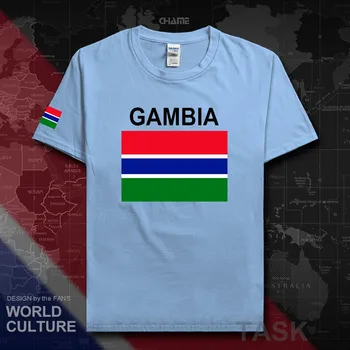 Republiky, Gambia GMB mens t košele 2018 dresy hip hop národ bavlna t-shirt fitness značka oblečenia vlajkou krajiny, tees 02
