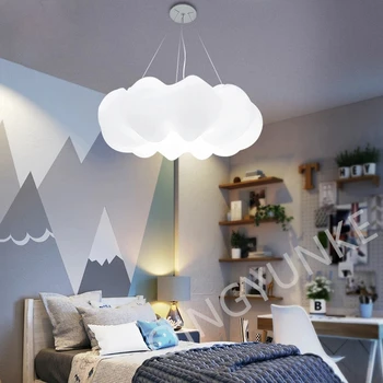 Cloud Lampshape Prívesok Svetlá Domov Obývacia Izba Dekoratívne Led Stropné Svietidlá Svietidlá Deti, Spálňa, izba dekorácie