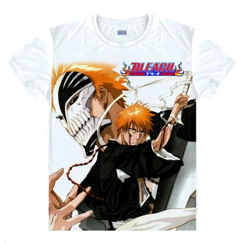 Coolprint Anime Tričko BLEACH Titom Kubo T-Shirts Multi-štýl Krátky Rukáv Ichigo Kurosaki Cosplay Motivs Hentai Košele