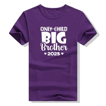 Len Dieťa Uplynie 2023 Povýšený Na Veľký Brat Oznámenie T-Shirt Darčeky pre Syna, Rodina, Oblečenie Výroky Citát Graphic Tee Topy