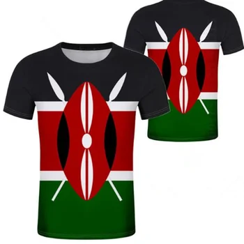 KEŇA mužov mládež diy zákazku názov počet ken t shirt národ príznak ke svahilčine republika kenská krajiny tlač fotografií 0 oblečenie