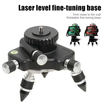 Zliatina hliníka Laser Úrovni Statív Držiak o 360 Stupňov Otáčanie dolaďovacie Pre presun Base Tripode Para Nivel Laser