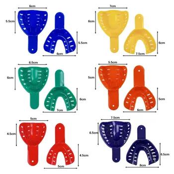 12pcs/set Zubné Zuby Dojem Zásobník pre Dospelých A Deti Centrálne Zásobovanie Stomatológia Materiálov Zub Držiak na Starostlivosť o Ústnu dutinu Nástroje