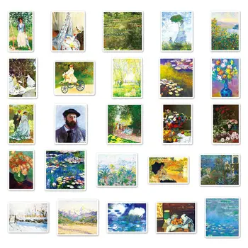 10/30/50PCS Claude Monet Štýlu Umelecké Graffiti Nálepky, Nálepky pre Deti Darček Notebook Batožiny Motocykel, Auto Nálepky Hračka