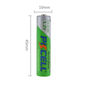 PKCELL 4Pcs/karty NIMH AA 2200mAh+ 4Pcs/karty NI-MH AAA 850mAh 1.2 V Nabíjateľné Batérie Batérie Baterias (5 ks CR2032 Zadarmo)