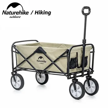 Naturehike Skladací Vozík Auto Prenosné Vonkajšie Vozíka Camping Piknik Vozíka Oceľovej Rúry Držiak Multifunkčné Úložný Košík