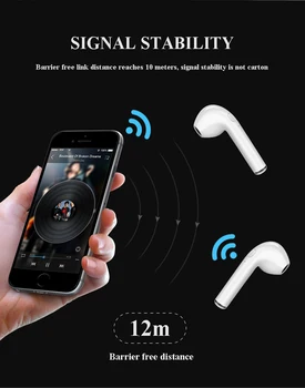 I7s Tws Bezdrôtové slúchadlá Bluetooth Handsfree Slúchadlá do ucha TWS Mini Bezdrôtové Slúchadlá Hudbu, Športové Headset Pre Smart telefón