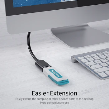 Essager USB Predlžovací Kábel USB 3.0 2.0 Mužov a Žien Extender Kábel Pre Smart TV PS4 Xbox Jedného Notebooku USB3.0 Extensor Dátový Kábel